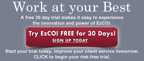 Click for a free 30-day trial of EzCOI